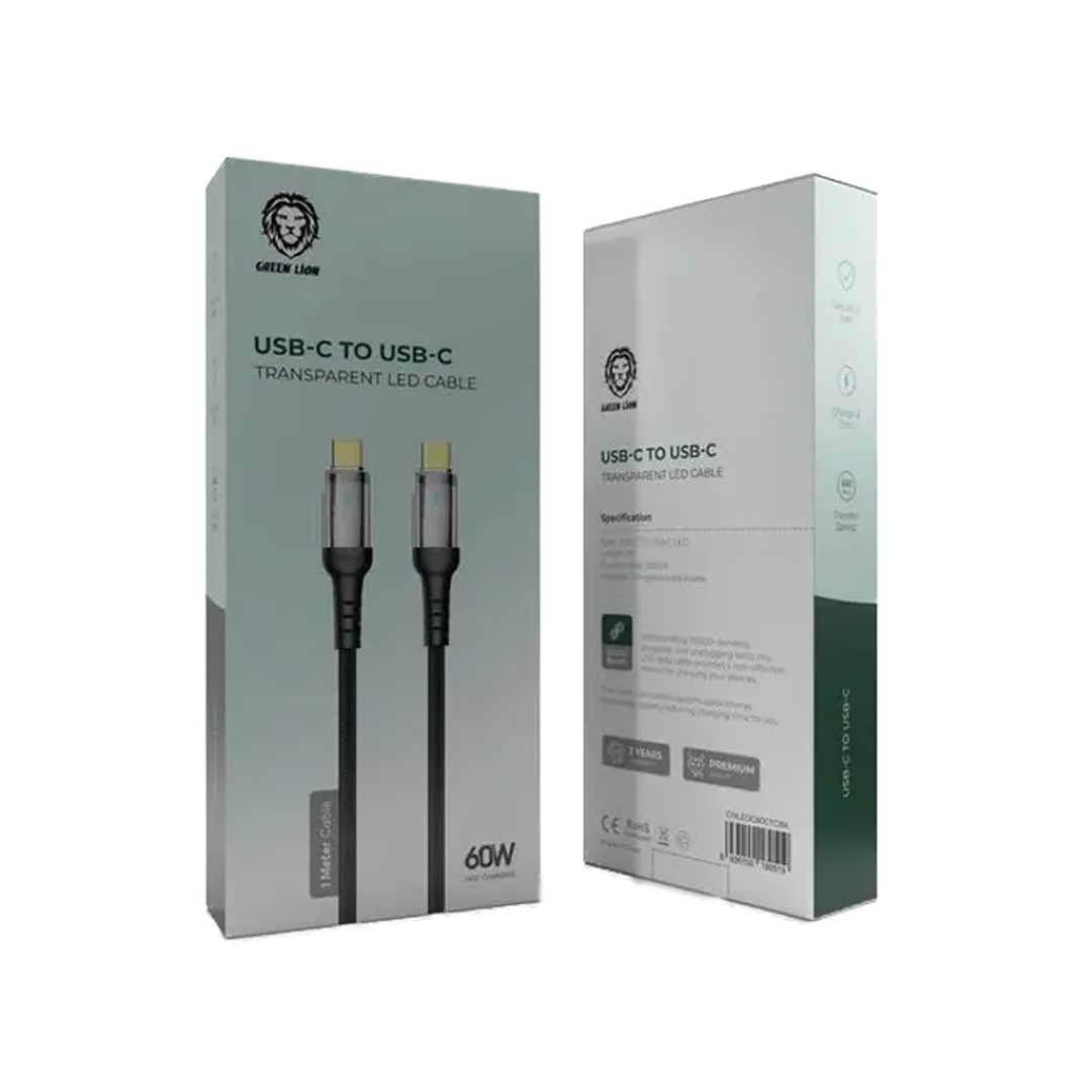 GREEN LION TRANSPARENT LED CABLE PD27 C-L BLACK 